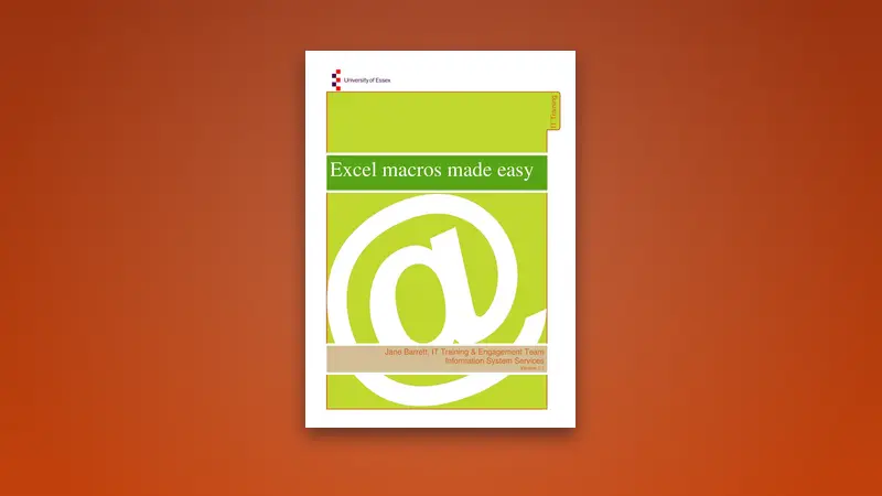 Excel Macros Made Easy PDF: Master Automation Skills — PDF cover