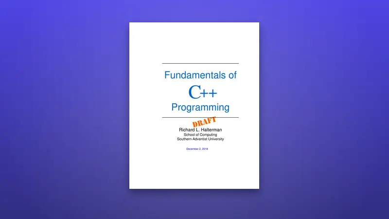 Fundamentals of C++ Programming: Complete Beginner's Guide — PDF cover