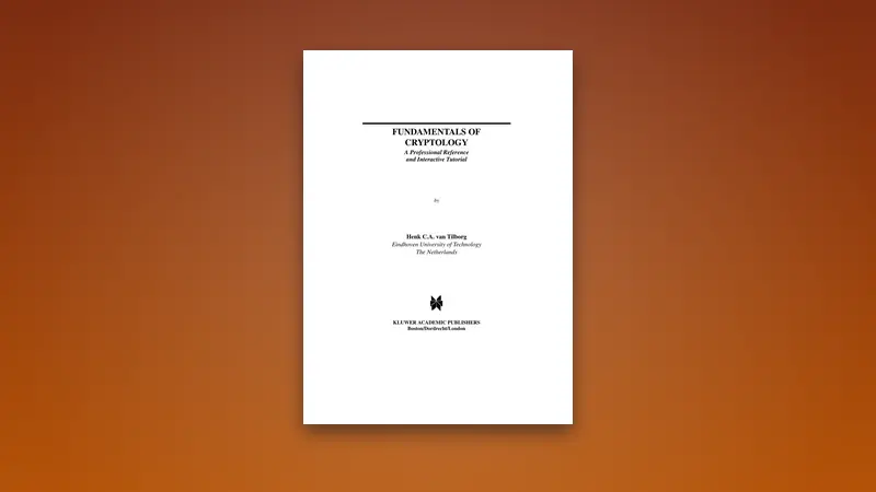 Fundamentals of Cryptology PDF: Master Essential Techniques — PDF cover