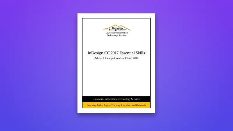 InDesign CC 2017 Essential Skills — Free PDF — PDF cover