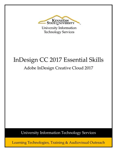 InDesign CC 2017 Essential Skills — free PDF cover