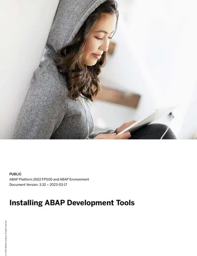 Cover of the Installing ABAP Development Tools PDF