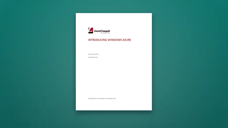 Introducing Windows Azure PDF: Unlock Cloud Computing Benefits — PDF cover