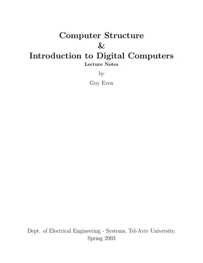 Introduction to Digital Computers — free PDF cover