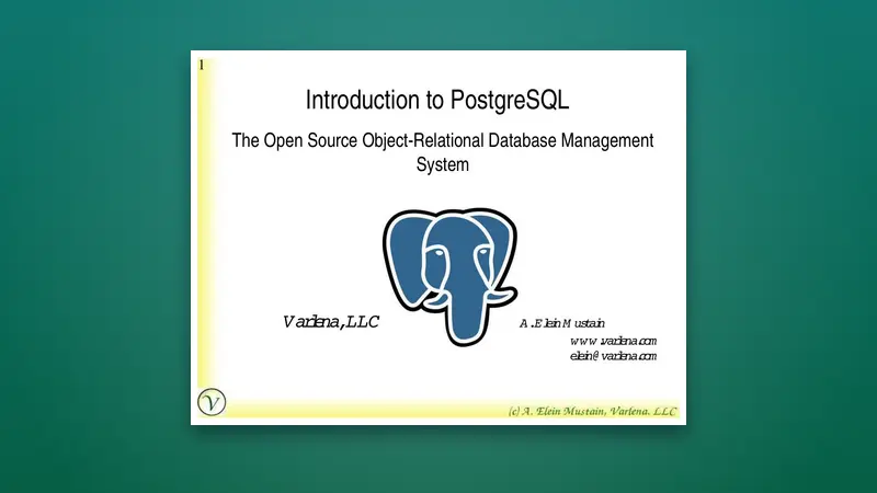 Introduction to PostgreSQL PDF: Fundamentals & Practice — PDF cover