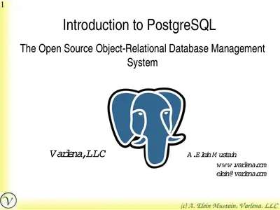 Cover of the Introduction to PostgreSQL PDF