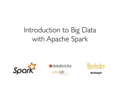 Cover of the Introduction to Big Data with Apache Spark PDF