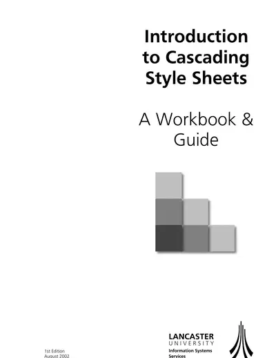 Cover of the Introduction to Cascading Style Sheets PDF