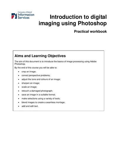 Introduction to digital imaging — free PDF cover