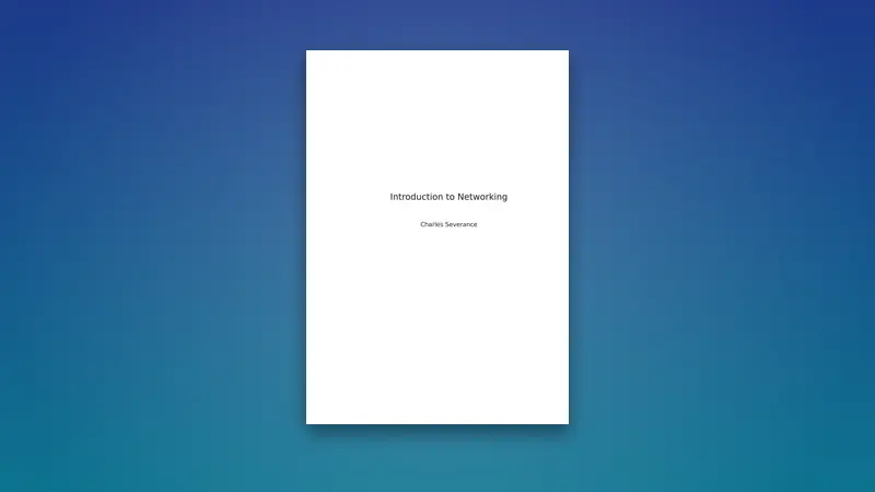 Introduction to Networking: How the Internet Works — PDF cover