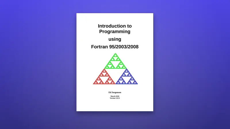 PDF Introduction to Programming using Fortran 95/2003/2008 — PDF cover