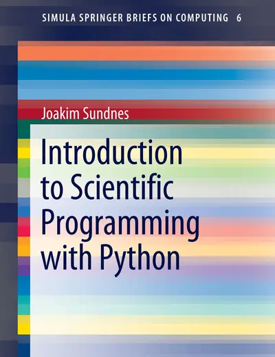 Cover of the Introduction to Scientific Programming with Python PDF