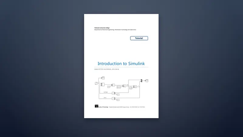 Introduction to Simulink: A Complete Guide — PDF cover