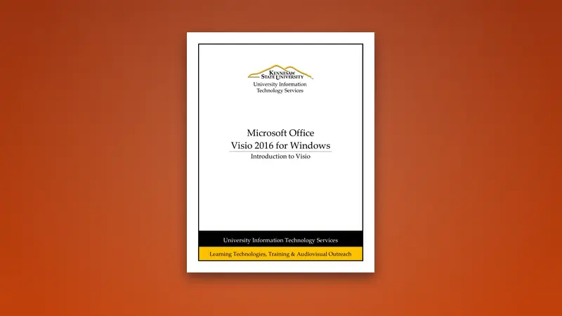 Introduction to Visio 2016 PDF — Course Guide — PDF cover