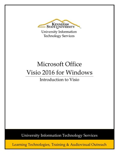 Introduction to Visio 2016 — free PDF cover