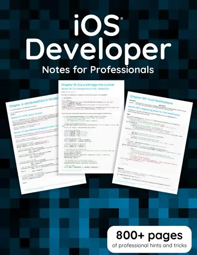 iOS Developer Notes for Professionals book — free PDF cover