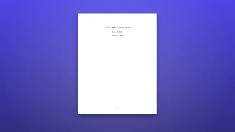 Java for Python Programmers: Practical Transition Guide — PDF cover