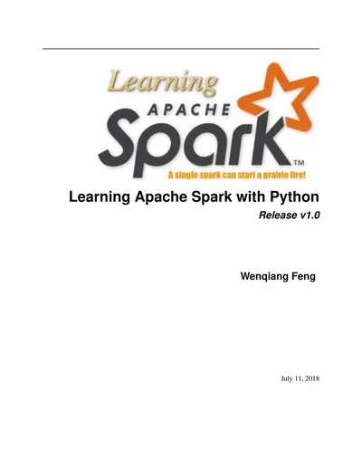 Cover of the Learning Apache Spark with Python PDF
