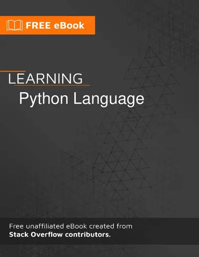 Cover of the Learning Python Language PDF