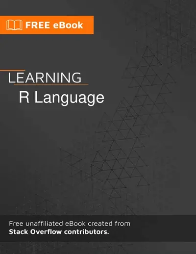 Cover of the Learning R language PDF