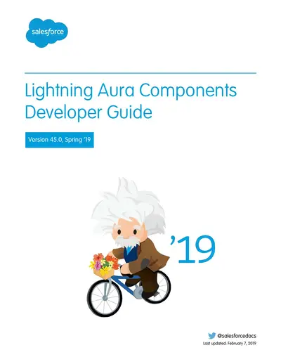 Lightning Aura Components Developer Guide — free PDF cover