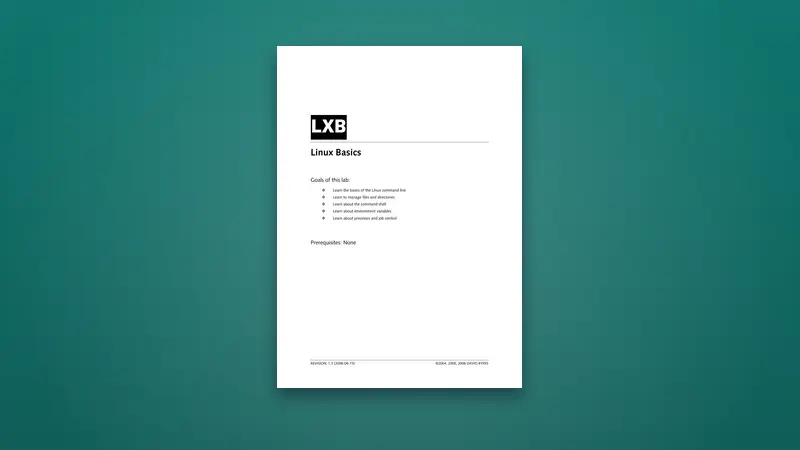 Linux Basics PDF: Command Line & System Fundamentals — PDF cover