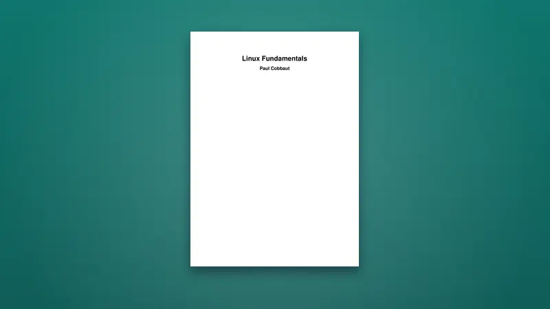 Linux Fundamentals PDF: Master Essential User Management Skills — PDF cover