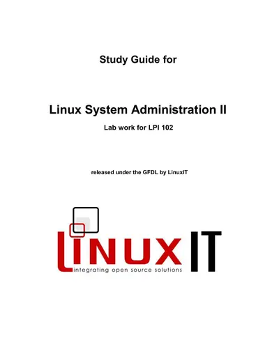 Cover of the Linux System Administration 2 (LPI 102) PDF