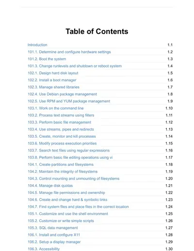 Cover of the LPIC1 exam guide in plain English PDF