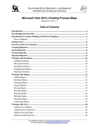 Cover of the Microsoft Visio 2013 Creating Process Maps PDF