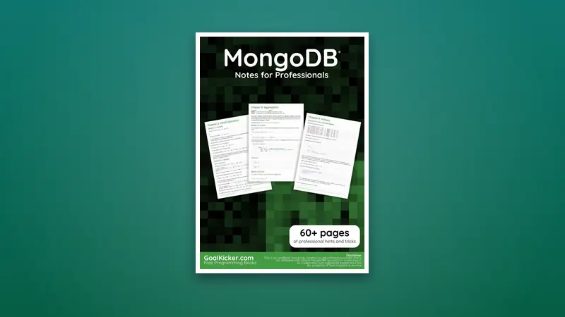 MongoDB PDF Notes for Professionals book — PDF cover