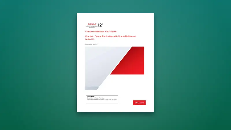 Oracle GoldenGate 12c PDF Tutorial — PDF cover