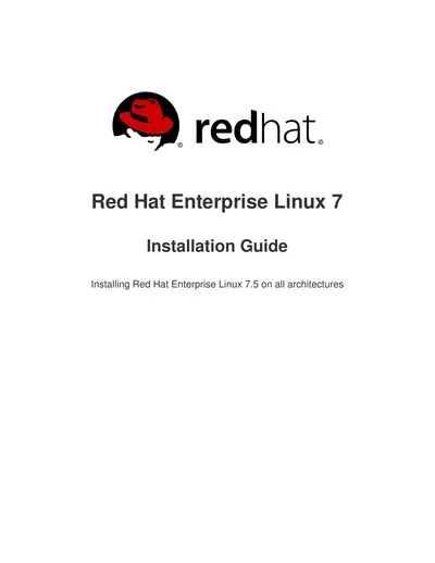 Cover of the Red Hat Enterprise Linux 7 Installation Guide PDF