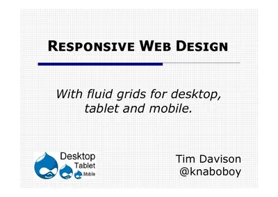 Cover of the Responsive Web Design PDF