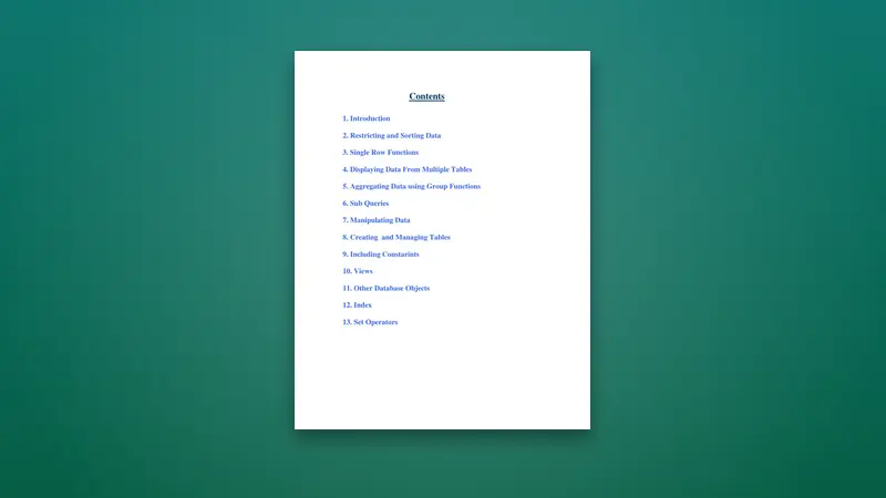 SQL Language Course Material PDF: Master Essential Skills — PDF cover