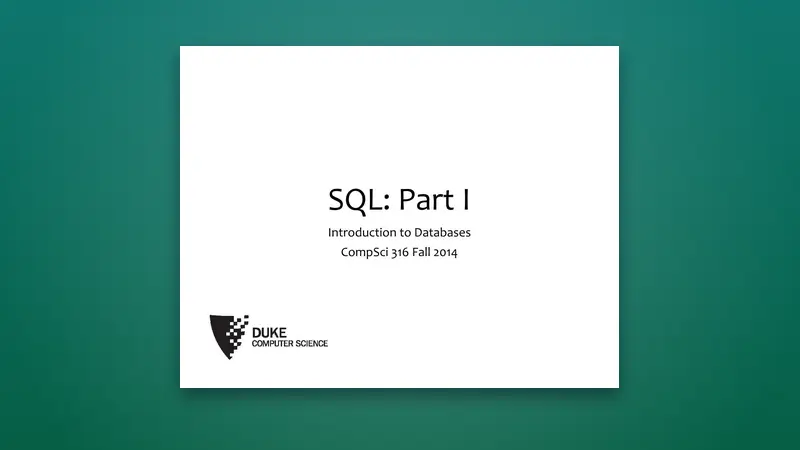 SQL: Part I — Master SQL Basics & Core Queries — PDF cover