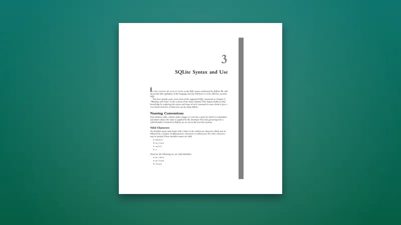SQLite Syntax and Use PDF: Practical Developer Guide — PDF cover