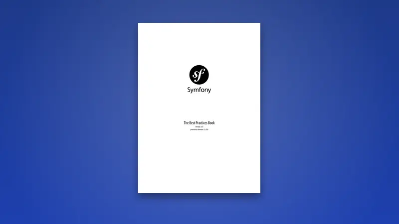 Symfony The Best Practices PDF Book — PDF cover