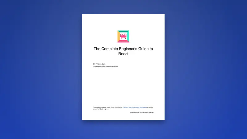 The Complete Beginner’s PDF Guide to React — PDF cover