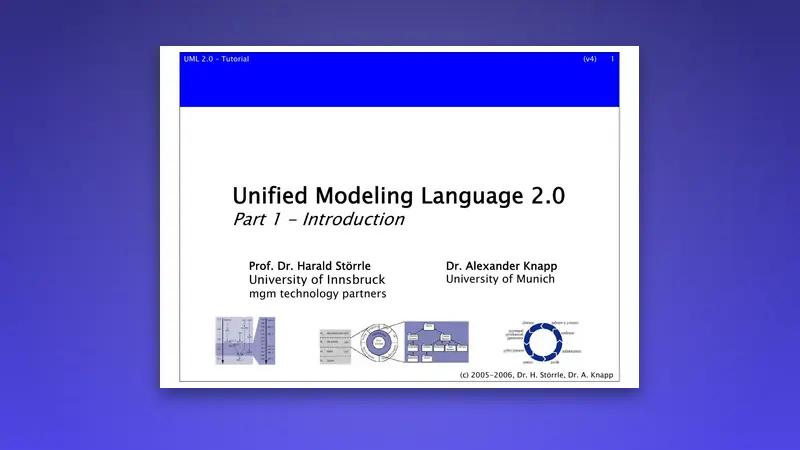 Unified Modeling Language 2.0 PDF Tutorial — PDF cover