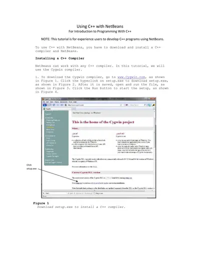Cover of the Using C++ with NetBeans PDF