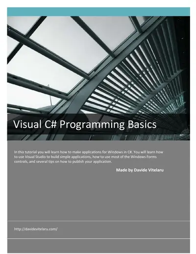 Visual C# Programming Basics — free PDF cover