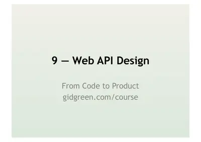 Web API Design — free PDF cover