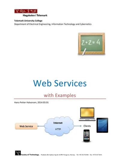 Cover of the Web Services with Examples PDF