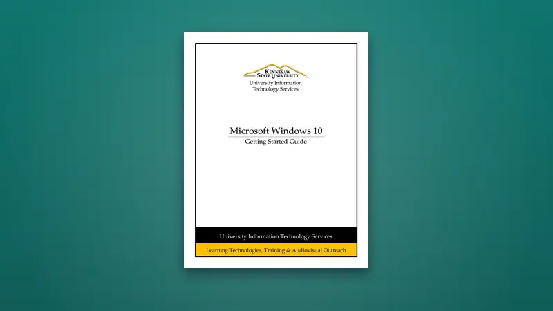 Windows 10 PDF - Getting Started (Accessibility & Productivity) — PDF cover