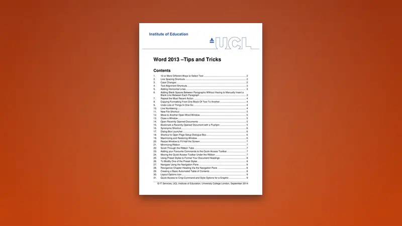 Word 2013 PDF – Tips and Tricks: Editing Skills — PDF cover