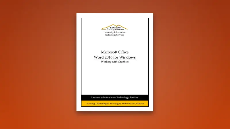 Word 2016 PDF - Working with Graphics — PDF cover