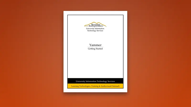 Getting Started with Yammer Collaboration — Free PDF — PDF cover